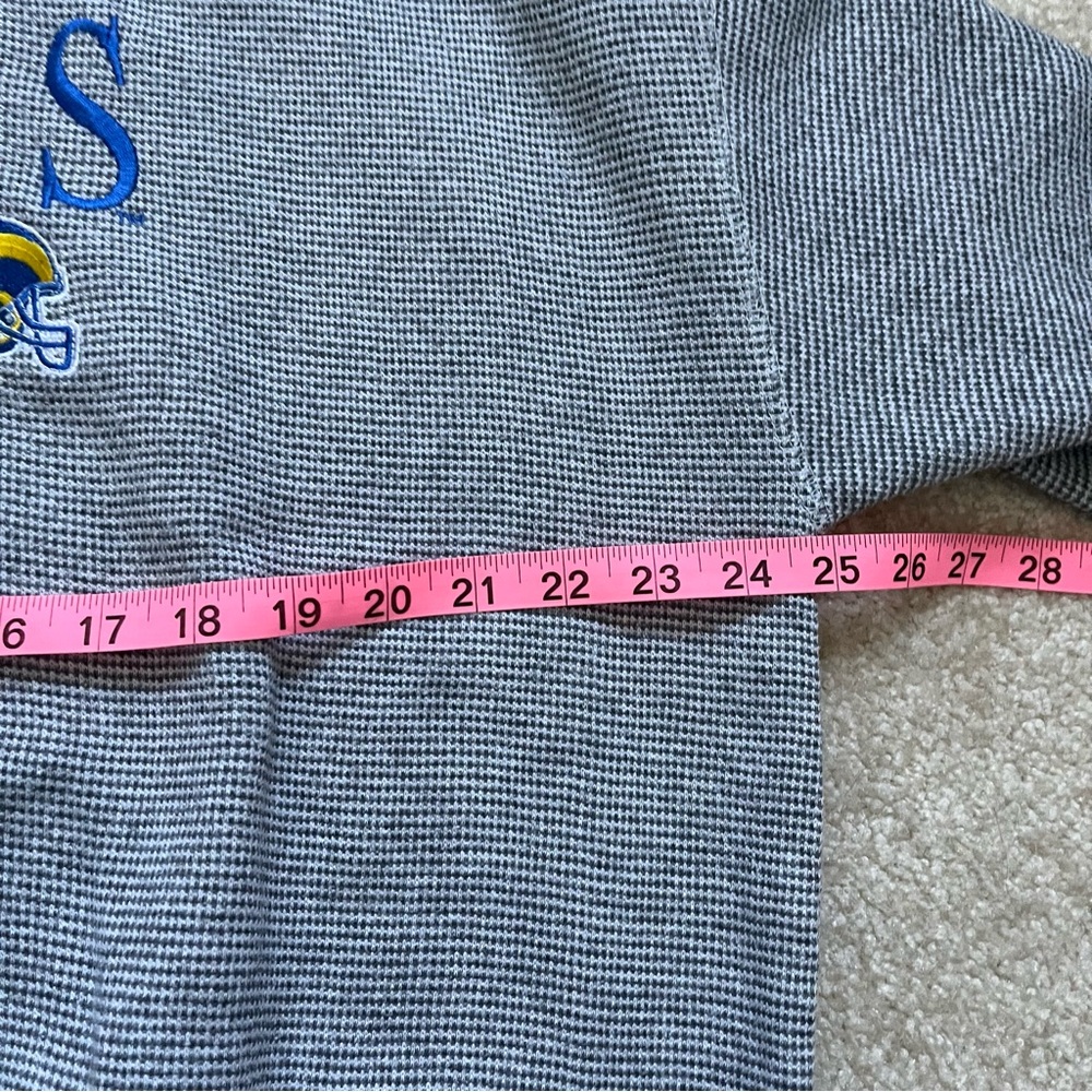 VINTAGE St Louis Rams Logo 7 Sweater Mens Extra Large Gray Crewneck Sweatshirt - Picture 7 of 9
